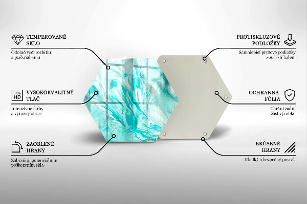 Skleněná deska do kuchyně Abstrakce barvy