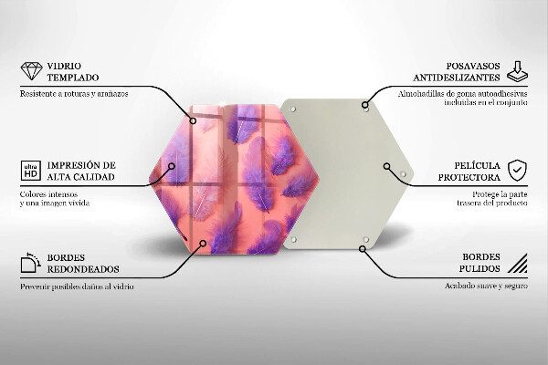 Skleněná deska do kuchyně Nadýchané peří