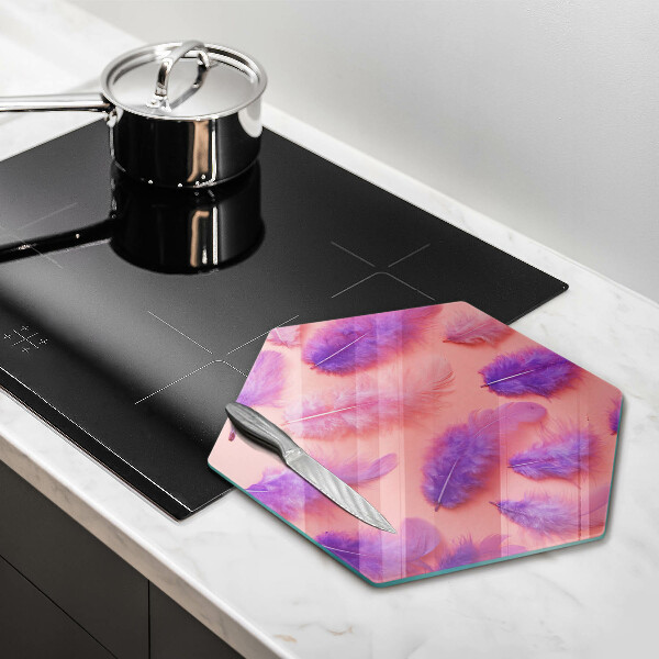 Skleněná deska do kuchyně Nadýchané peří