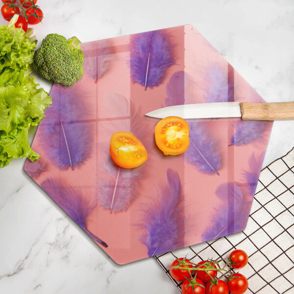 Skleněná deska do kuchyně Nadýchané peří