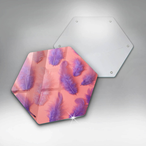 Skleněná deska do kuchyně Nadýchané peří