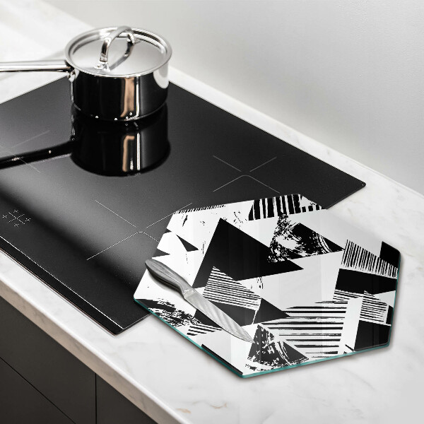 Skleněná deska do kuchyně Geometrické trojúhelníky