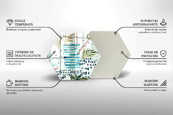 Skleněná deska do kuchyně Prázdninové ilustrace