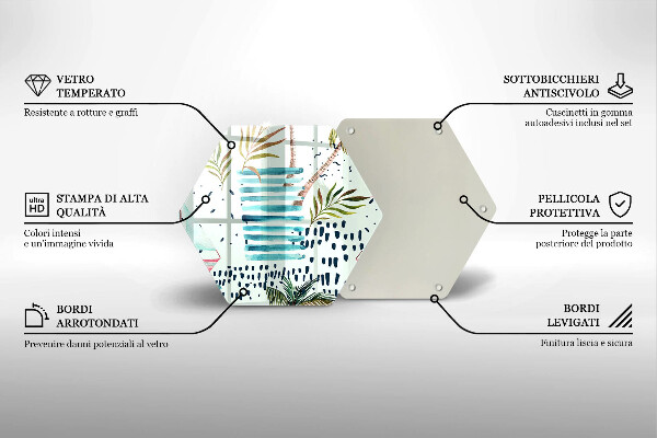 Skleněná deska do kuchyně Prázdninové ilustrace