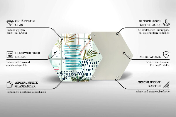Skleněná deska do kuchyně Prázdninové ilustrace