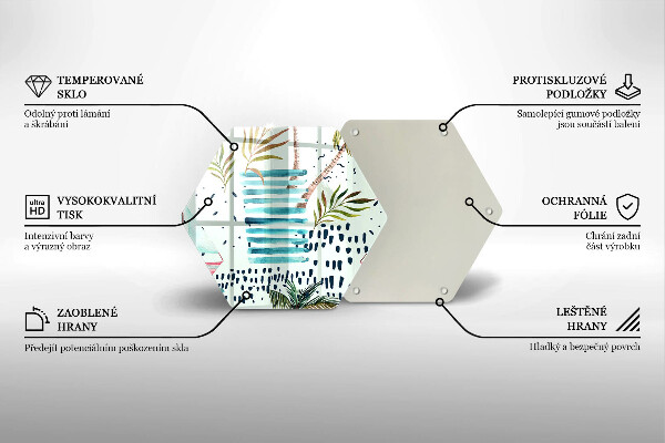 Skleněná deska do kuchyně Prázdninové ilustrace