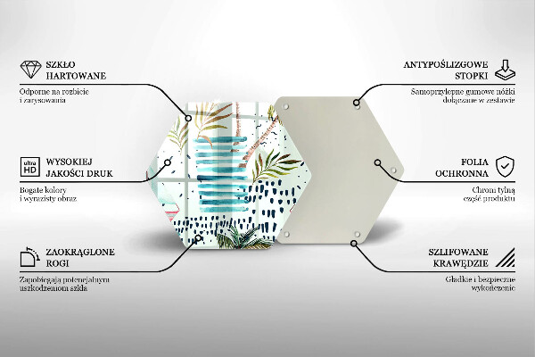Skleněná deska do kuchyně Prázdninové ilustrace