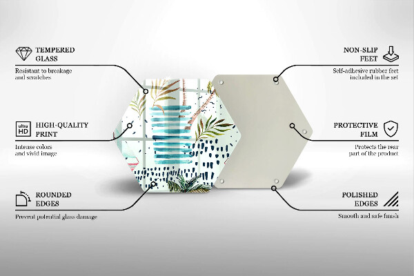 Skleněná deska do kuchyně Prázdninové ilustrace