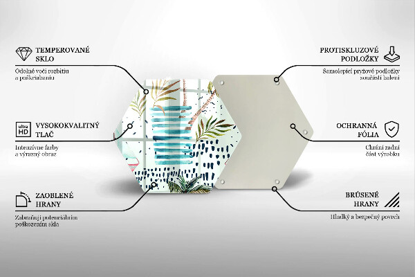 Skleněná deska do kuchyně Prázdninové ilustrace