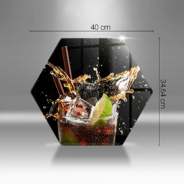 Skleněná deska do kuchyně Pijte s ledem