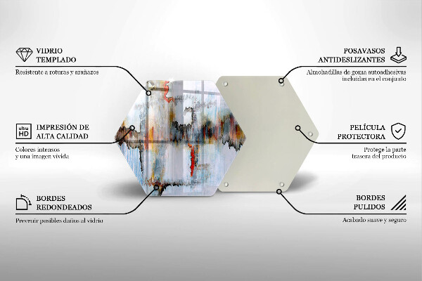 Skleněná deska do kuchyně Abstrakce barvy