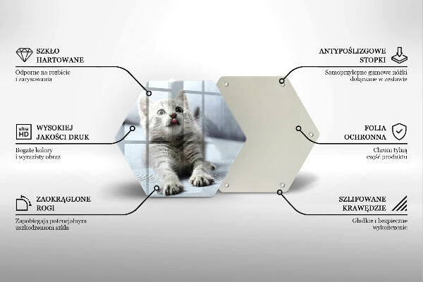 Skleněná deska do kuchyně Malé roztomilé kotě