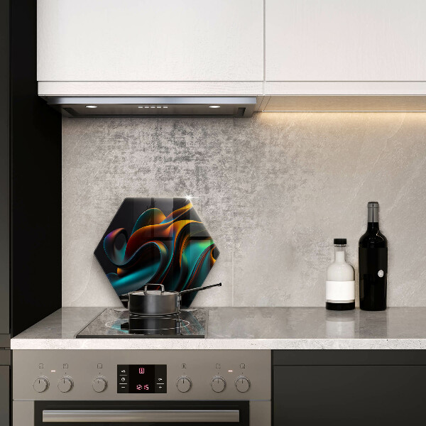 Skleněná deska do kuchyně Barevná abstrakce