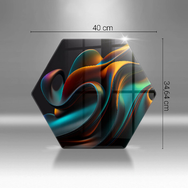 Skleněná deska do kuchyně Barevná abstrakce