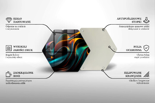 Skleněná deska do kuchyně Barevná abstrakce