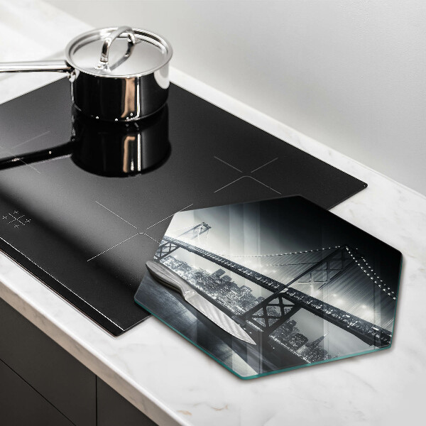 Skleněná krájecí deska Most benjamina franklina