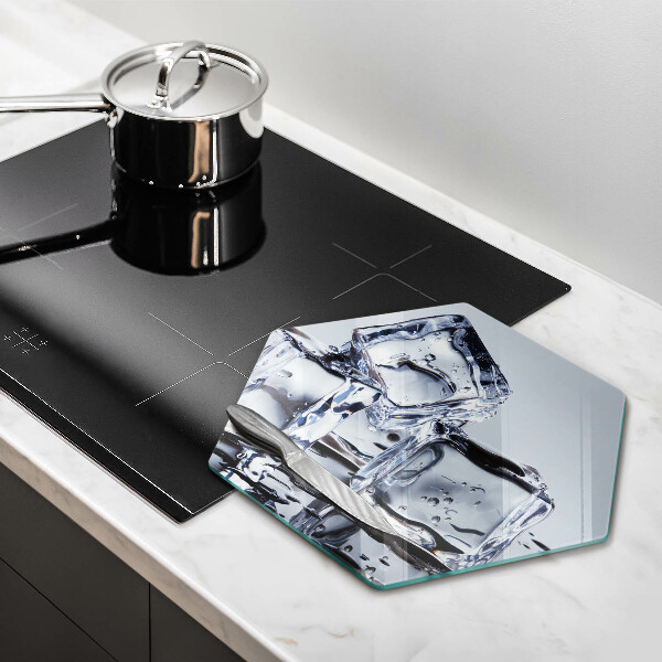 Skleněná deska do kuchyně Ledové kostky
