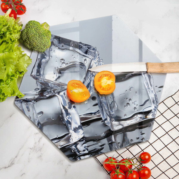 Skleněná deska do kuchyně Ledové kostky