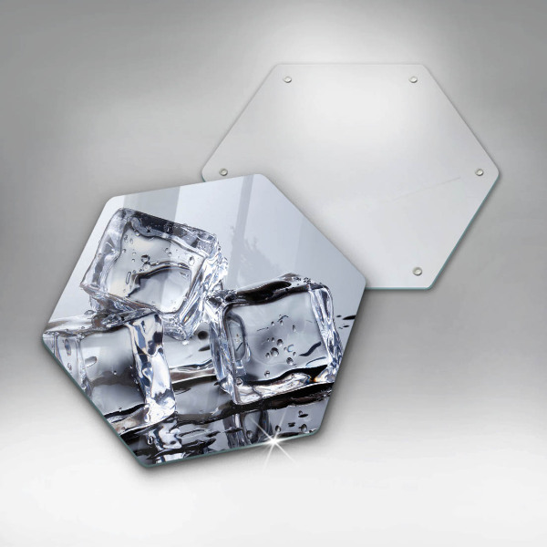 Skleněná deska do kuchyně Ledové kostky