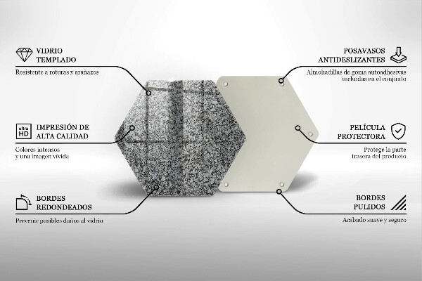 Skleněná deska do kuchyně Textura kamene