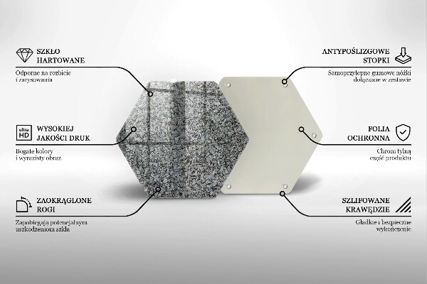 Skleněná deska do kuchyně Textura kamene