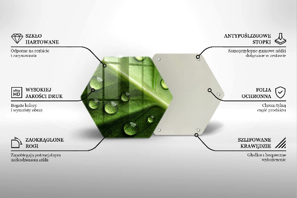 Skleněná deska do kuchyně Příroda rosa a list