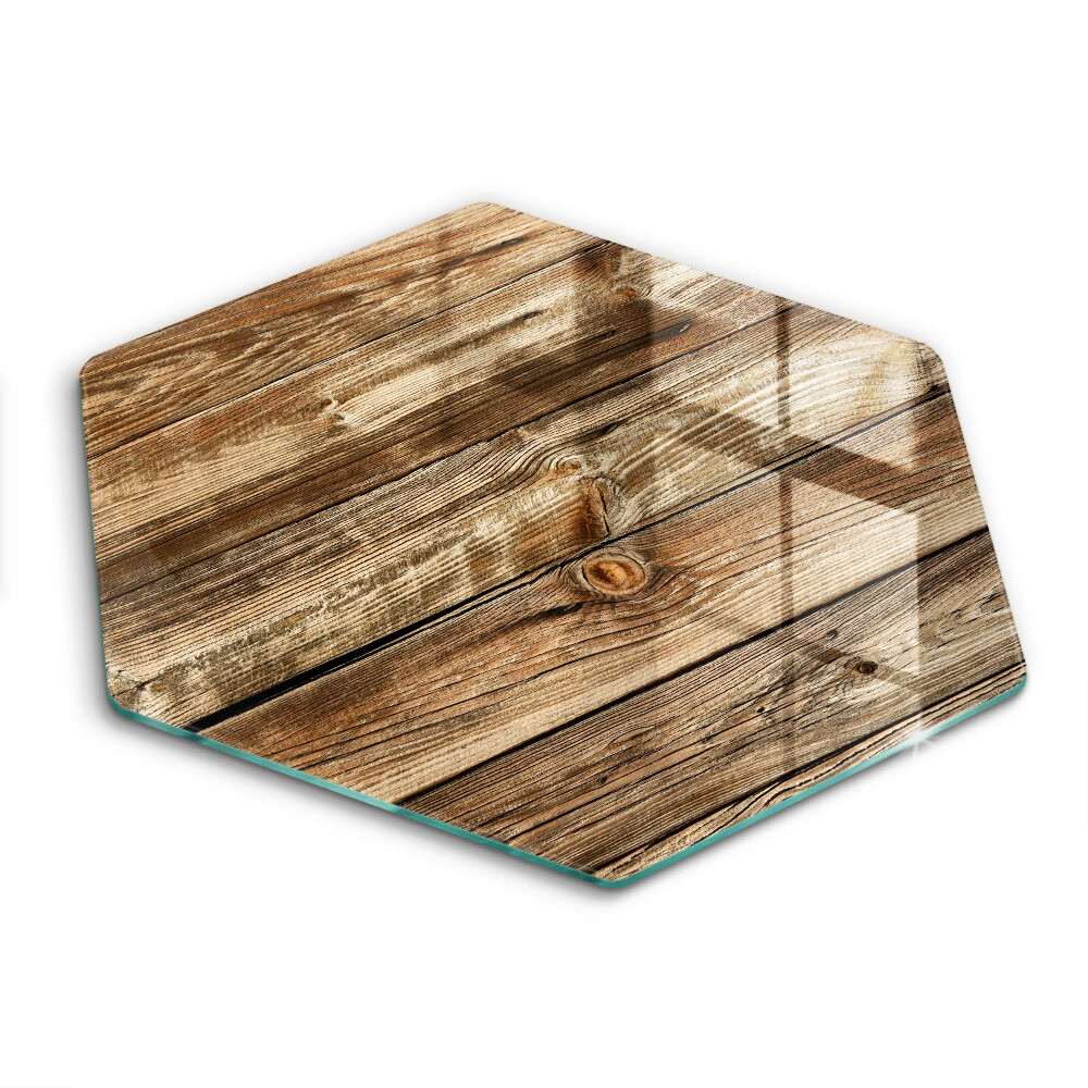 Skleněná deska do kuchyně Textura dřevěného prkna