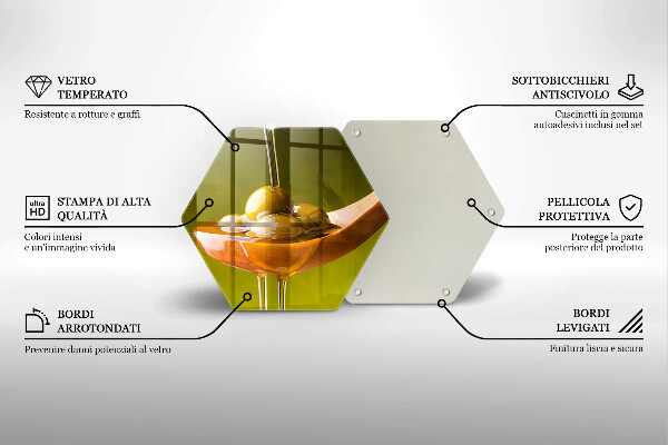 Skleněná deska do kuchyně Olivový olej a olivy