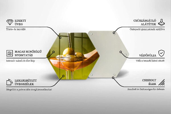 Skleněná deska do kuchyně Olivový olej a olivy