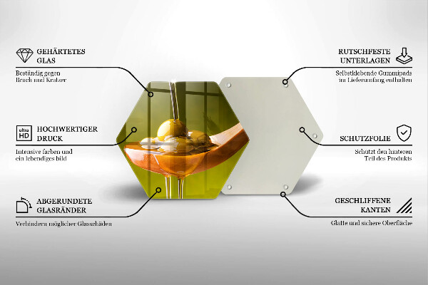 Skleněná deska do kuchyně Olivový olej a olivy