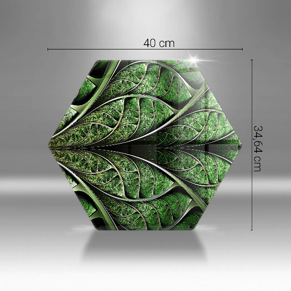 Skleněná deska do kuchyně Struktura žilek listu