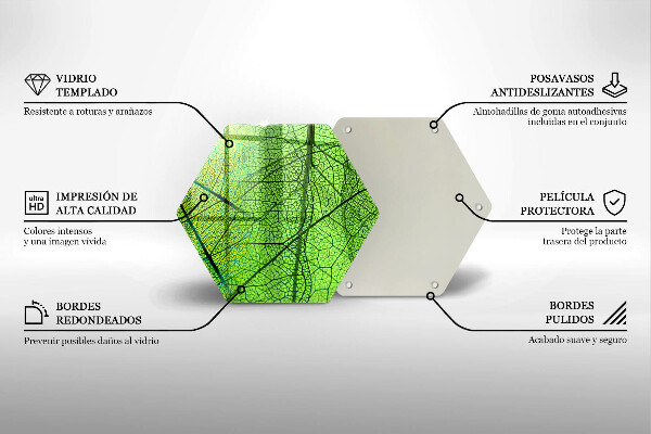 Skleněná deska do kuchyně Přírodní listové žíly