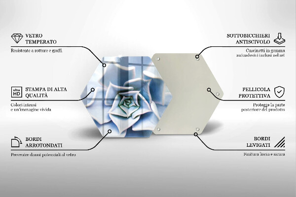 Skleněná deska do kuchyně Květinová rostlina