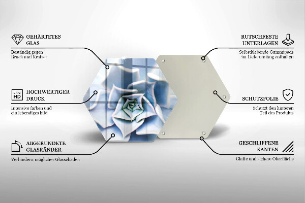 Skleněná deska do kuchyně Květinová rostlina