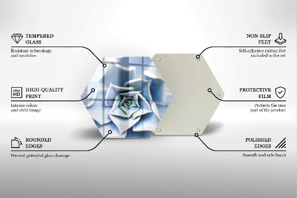 Skleněná deska do kuchyně Květinová rostlina