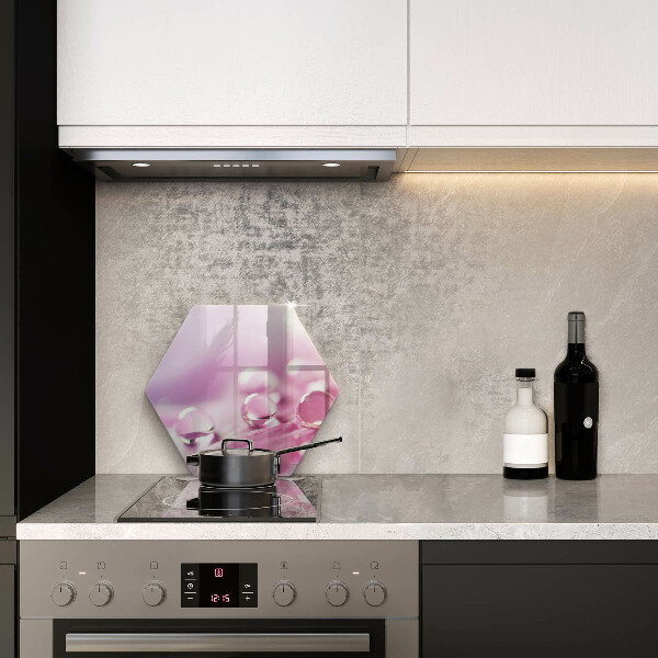 Skleněná deska do kuchyně Okvětní lístky rosy