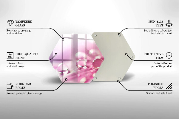 Skleněná deska do kuchyně Okvětní lístky rosy