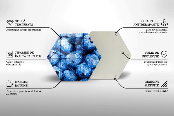 Skleněná deska do kuchyně Šťavnaté borůvky