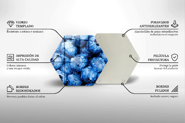 Skleněná deska do kuchyně Šťavnaté borůvky