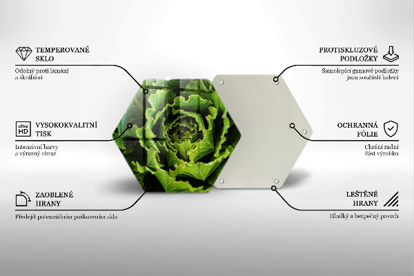 Skleněná deska do kuchyně Jíst listy salátu