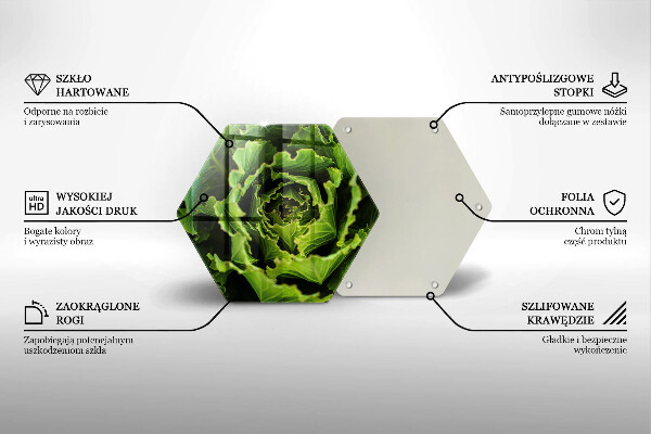 Skleněná deska do kuchyně Jíst listy salátu