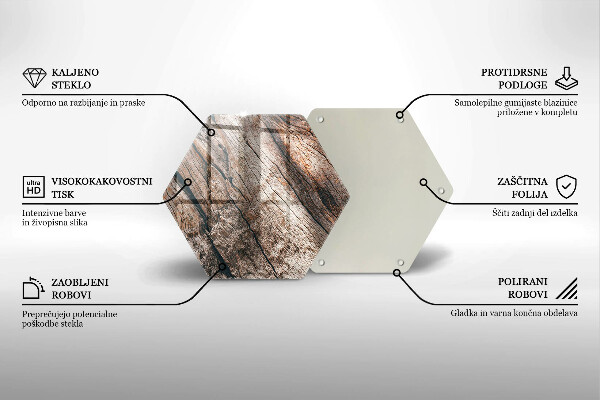 Skleněná deska do kuchyně Dřevěná konstrukce