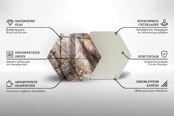 Skleněná deska do kuchyně Dřevěná konstrukce