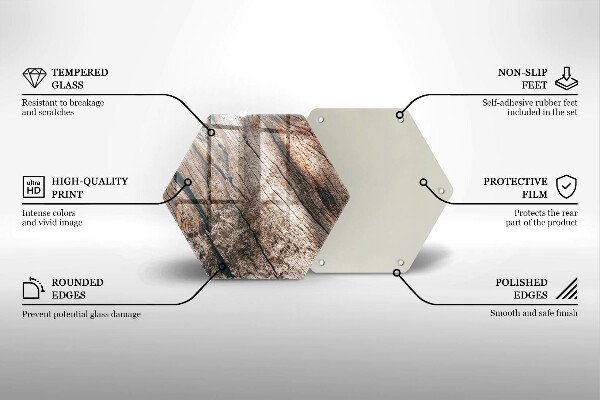 Skleněná deska do kuchyně Dřevěná konstrukce