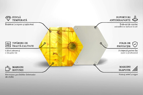 Skleněná deska do kuchyně Okvětní lístky