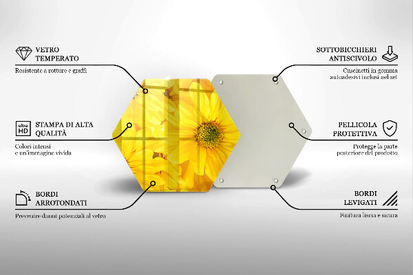 Skleněná deska do kuchyně Okvětní lístky