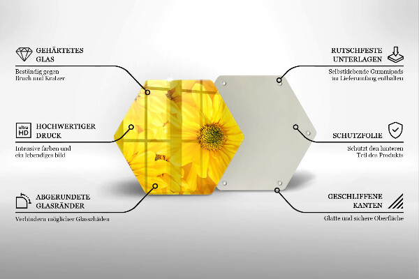 Skleněná deska do kuchyně Okvětní lístky