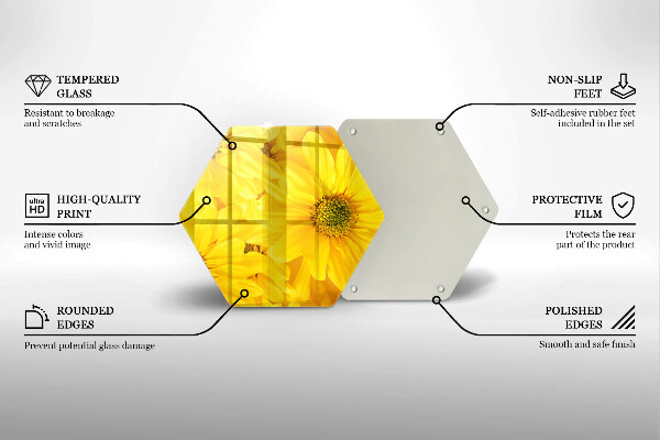 Skleněná deska do kuchyně Okvětní lístky