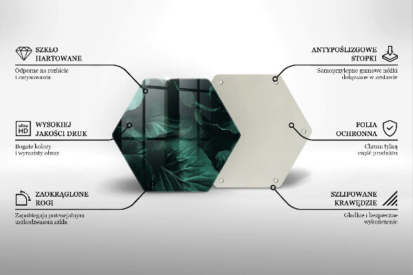 Skleněná krájecí deska Divoké tmavé listy