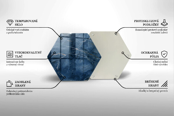 Skleněná krájecí deska Textura mramorového kamene